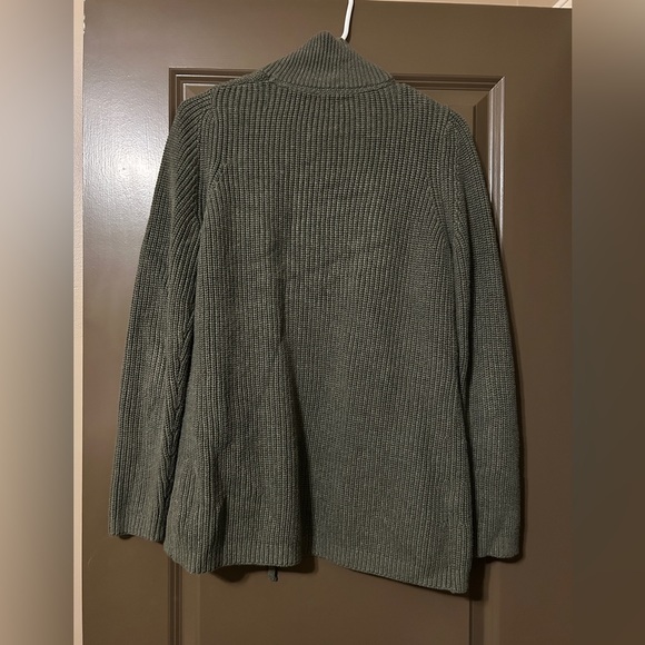 L.L. Bean Sage Green Knit Sweater - Picture 3 of 6
